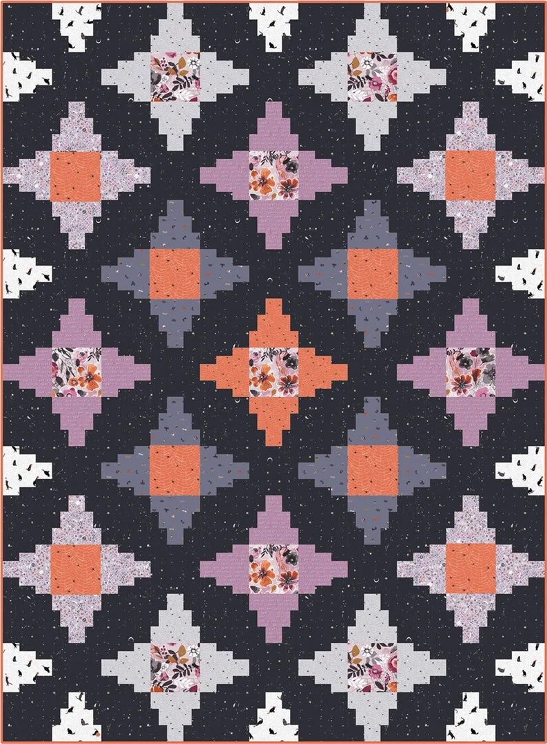 CHROMAflick Cathedral Quilt Kit feat. Eerie by Katarina Roccella for Art Gallery Fabrics (PATTERN INCLUDED!)