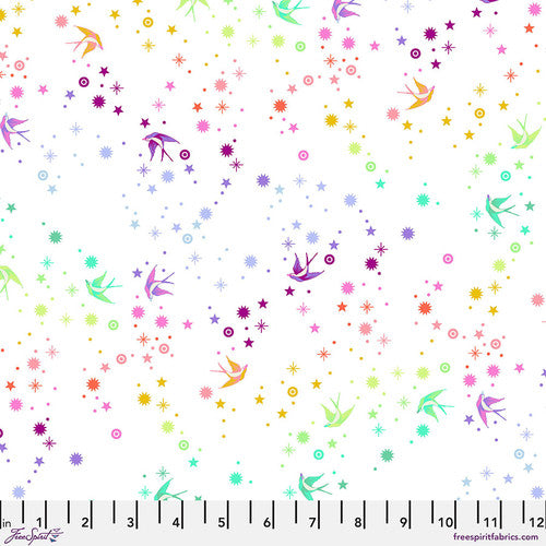 Tula Pink True Colors - Fairy Dust White - sold by the half yard