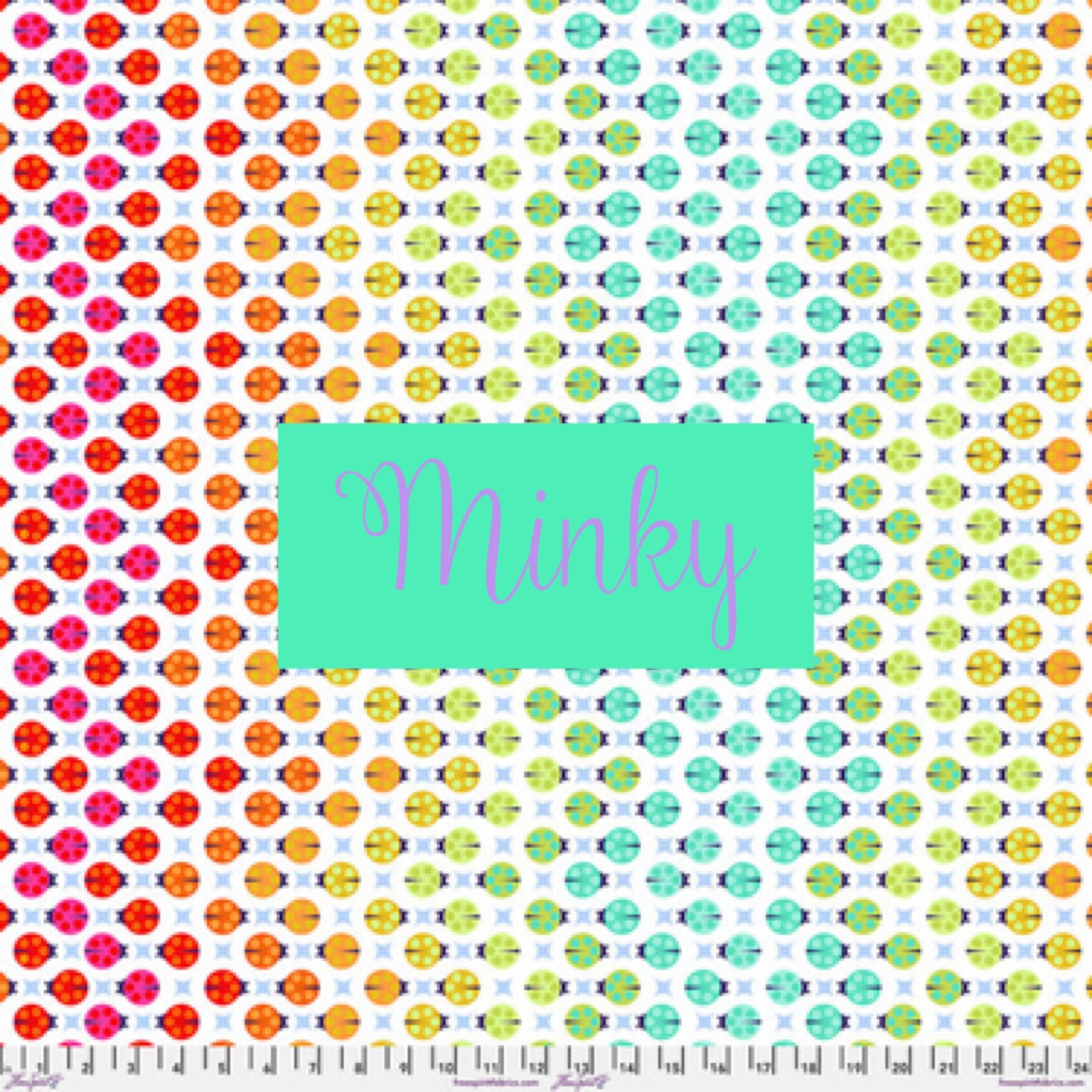 True Colors Minky by Tula Pink - MINKY Painted Ladies Glow - sold by the yard