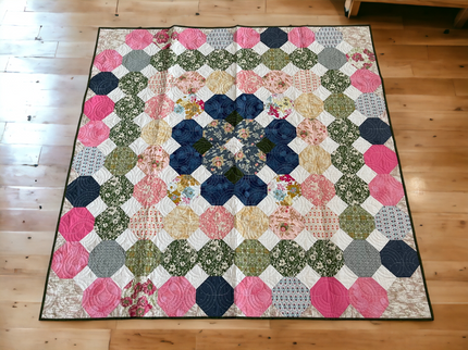 Sabi quilt made with Art Gallery fabrics (60” x 60”)