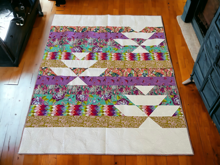 Tula Pink Westhawk quilt 71” x 59”