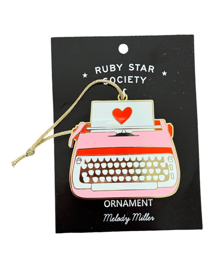 Ruby Star Society Ornament Typewriter by Melody Miller