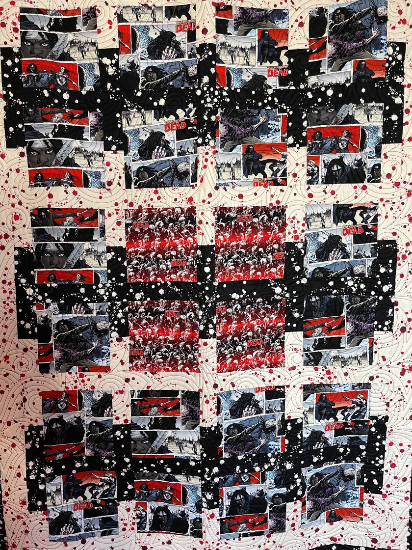 Walking Dead inspired Zombie quilt - 55
