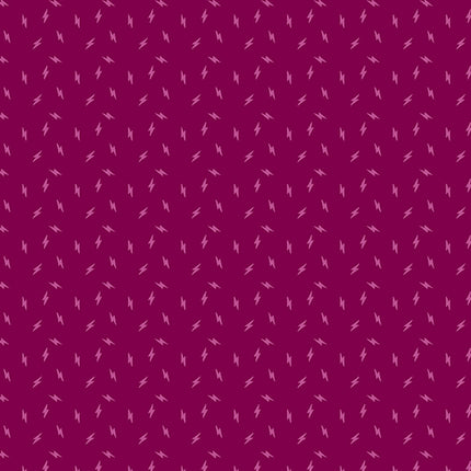 Atomic by Libs Elliott - Lightning Bolt Cherry - sold by the half yard