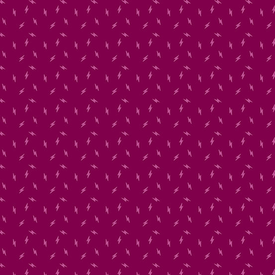 Atomic by Libs Elliott - Lightning Bolt Cherry - sold by the half yard
