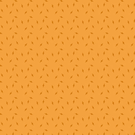 Atomic by Libs Elliott - Lightning Bolt Clementine - sold by the half yard