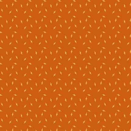 Atomic by Libs Elliott - Lightning Bolt Rusty - sold by the half yard