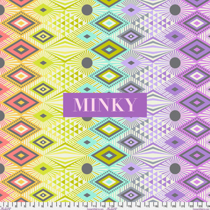 IN STOCK! Tabby Road déjà vu by Tula Pink - MINKY Disco Lucy Prism - sold by the yard