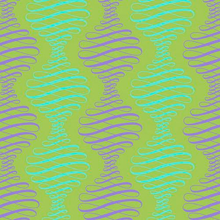 Parisville Deja Vu by Tula Pink - Spencer Stripe Pistachio - sold by the half yard