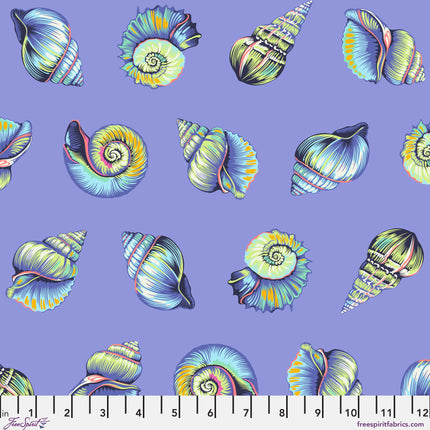 Floral Reef by Tula Pink - Lil Shelly - Marine - sold by the half yard