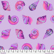 Floral Reef by Tula Pink - Lil Shelly - Ultraviolet - sold by the half yard