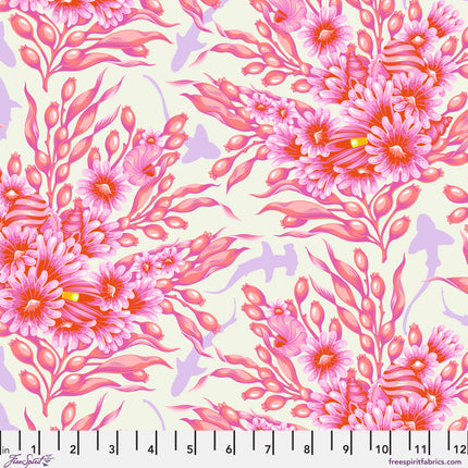 Floral Reef by Tula Pink - Shadow Sharks - Delphine - sold by the half yard