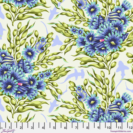 Floral Reef by Tula Pink - Shadow Sharks - Marine - sold by the half yard