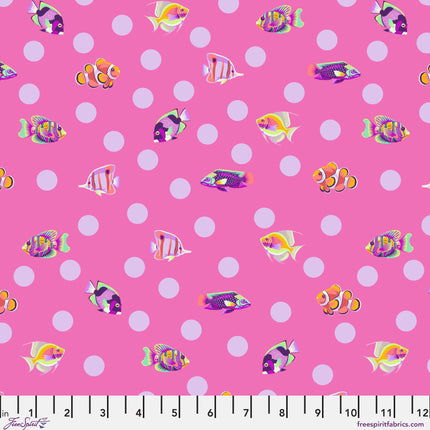 Floral Reef by Tula Pink - School Crossing - Delphine - sold by the half yard