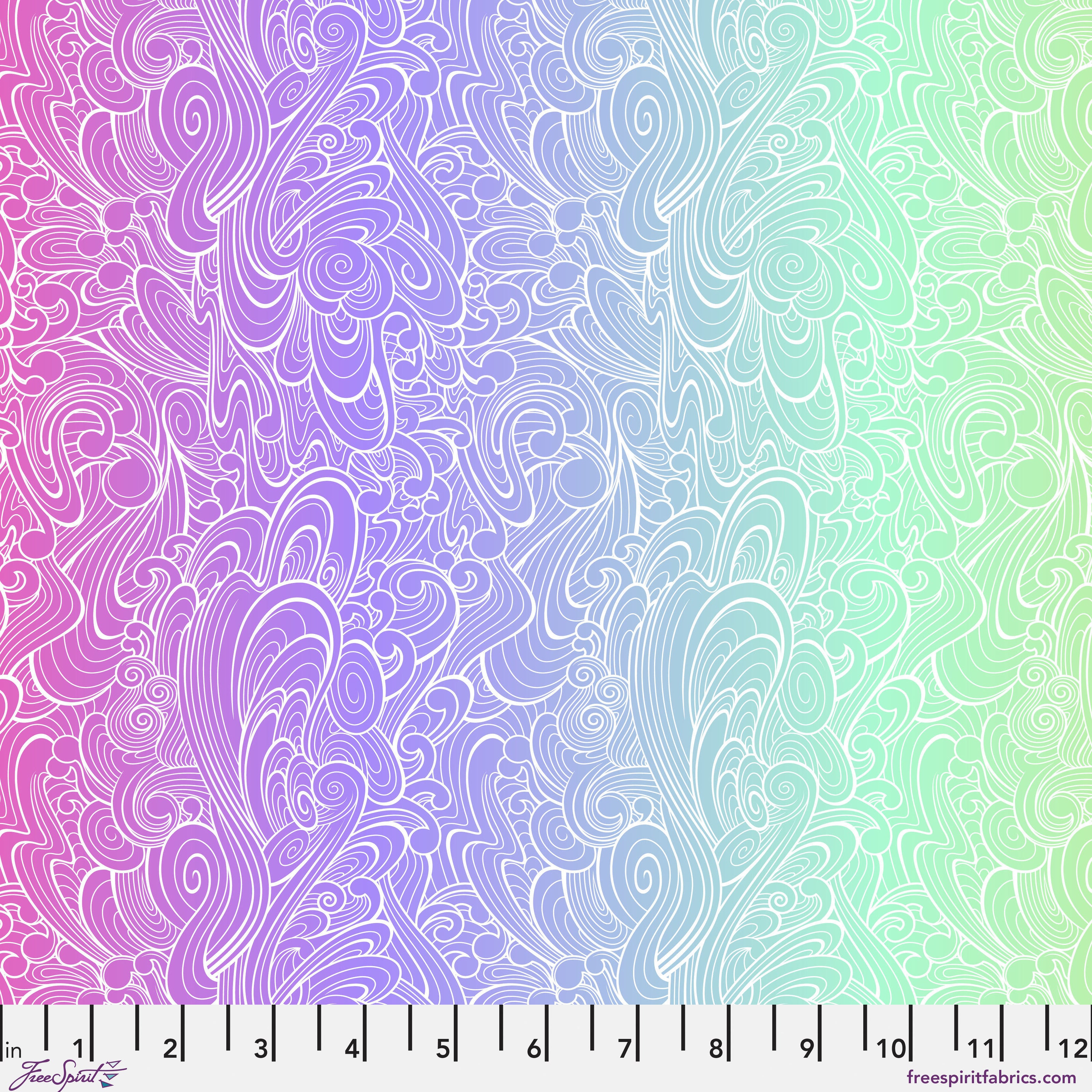 Floral Reef by Tula Pink - Riptide - Deep Dive - sold by the half yard