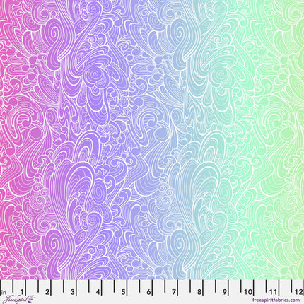 Floral Reef by Tula Pink - Riptide - Deep Dive - sold by the half yard