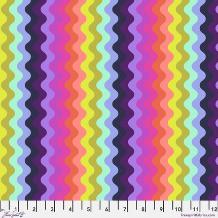 Floral Reef by Tula Pink - Wave Rider - Deep Dive - sold by the half yard