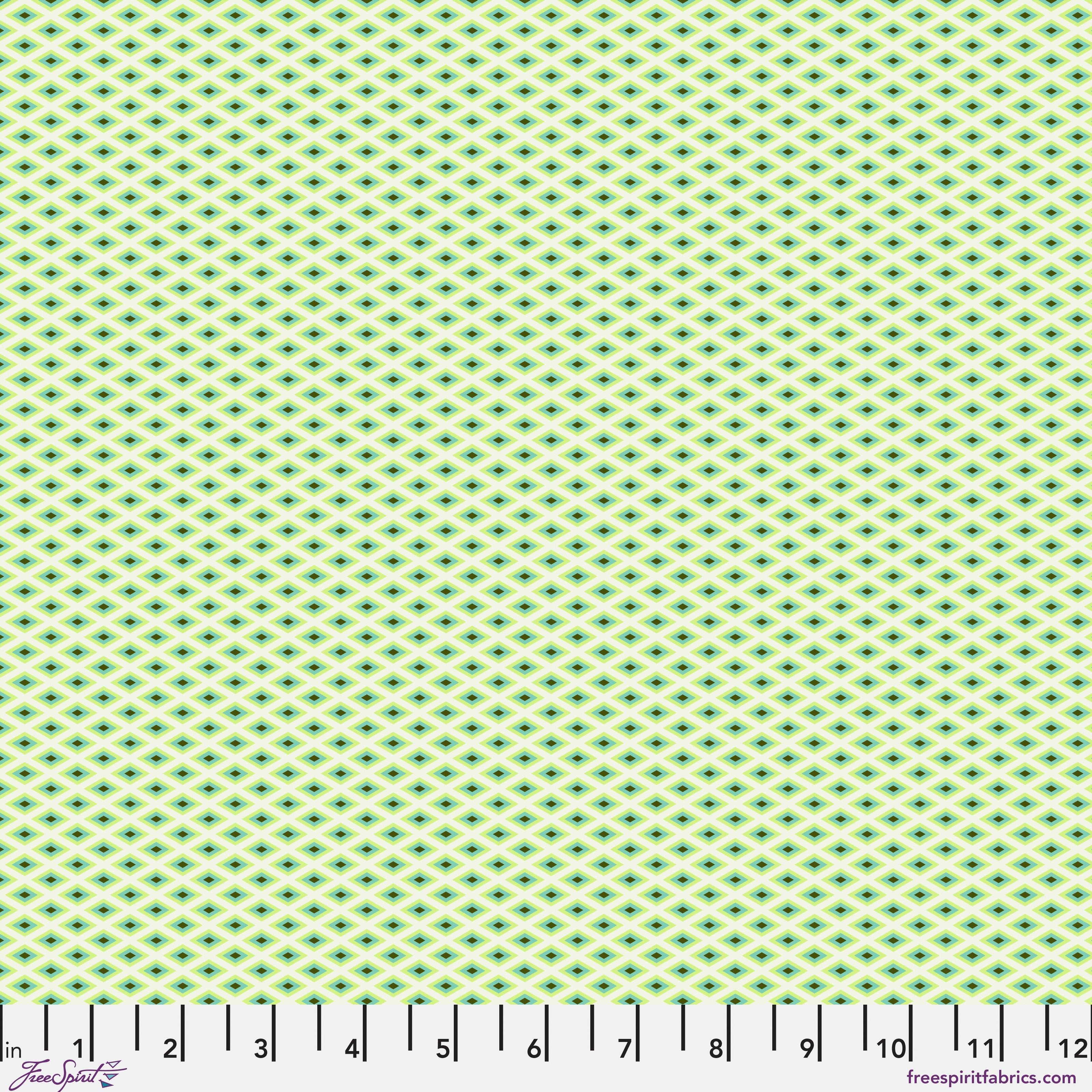Floral Reef by Tula Pink - Lighthouse Windows - Seagrass - sold by the half yard