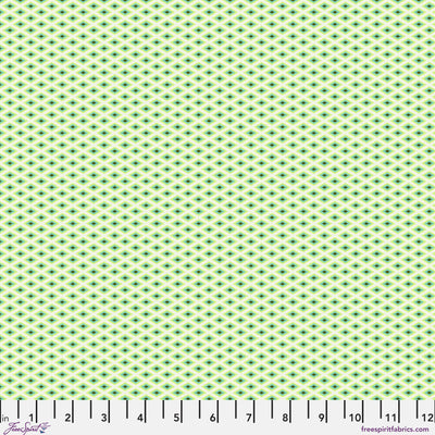 Floral Reef by Tula Pink - Lighthouse Windows - Seagrass - sold by the half yard