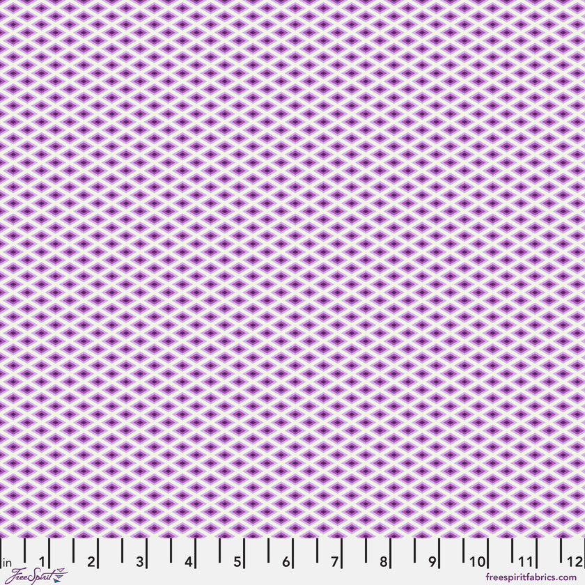Floral Reef by Tula Pink - Lighthouse Windows - Ultraviolet - sold by the half yard