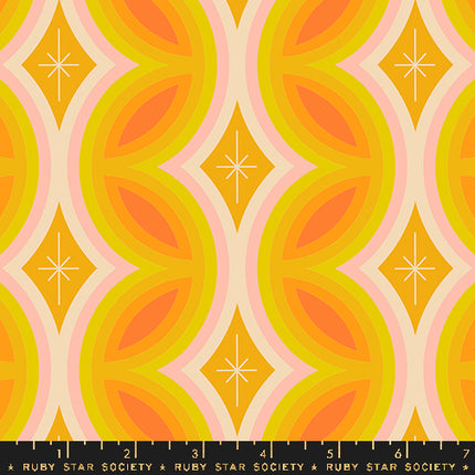 Juicy by Melody Miller - Hearts Sorbet - sold by the half yard