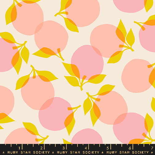 Juicy by Melody Miller - Hearts Sorbet - sold by the half yard