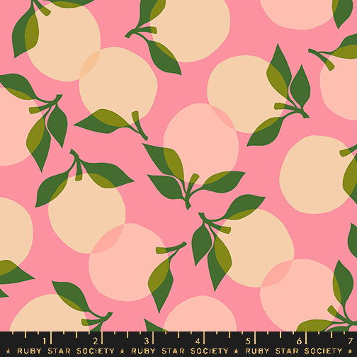 Juicy by Melody Miller - Hearts Sorbet - sold by the half yard