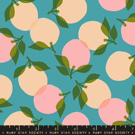 Juicy by Melody Miller - Hearts Sorbet - sold by the half yard