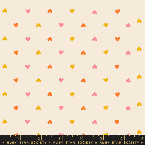 Juicy by Melody Miller - Hearts Multi - sold by the half yard