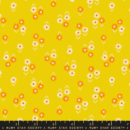 Juicy by Melody Miller - Baby Flowers Golden Hour - sold by the half yard