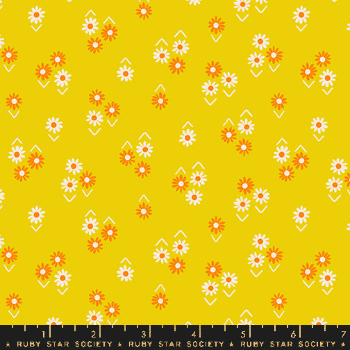 Juicy by Melody Miller - Baby Flowers Golden Hour - sold by the half yard