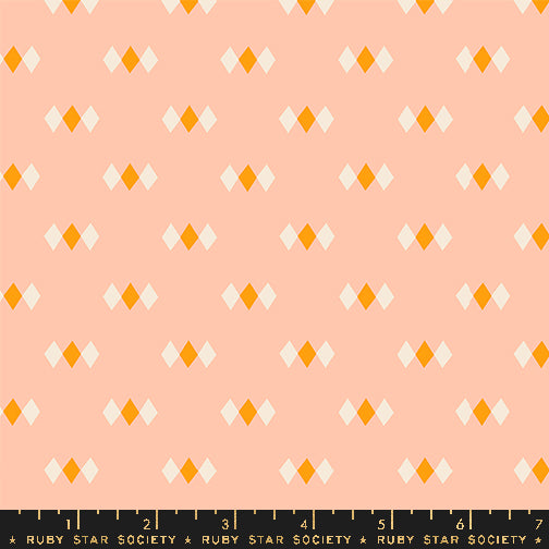 PRE-ORDER! Juicy by Melody Miller - Diamonds Peach - sold by the half yard