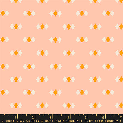Juicy by Melody Miller - Diamonds Peach - sold by the half yard