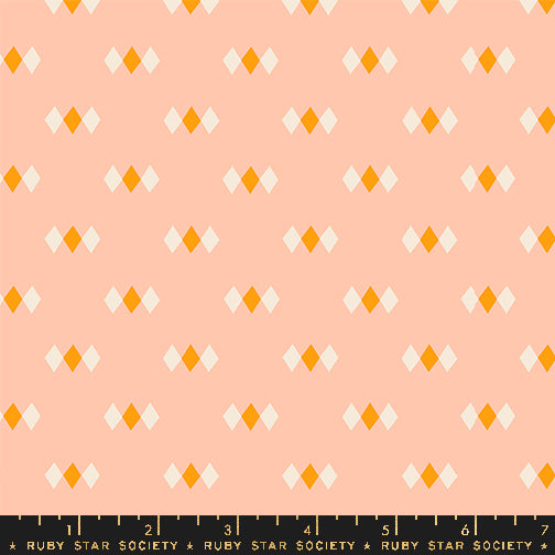 Juicy by Melody Miller - Diamonds Peach - sold by the half yard