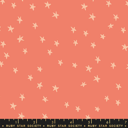 Starry by Alexia Abegg - Papaya - sold by the half yard