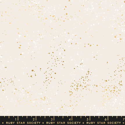 WIDEBACK Speckled Wide 108in by Ruby Star Society - White Gold - sold by the half yard