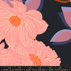 WIDEBACK Favorite Flowers 108in by Ruby Star Society - Black - sold by the half yard