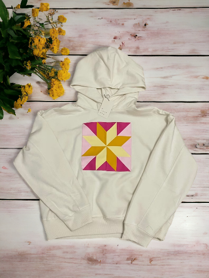 Tula Pink Quilt Block Hoodie (Medium)