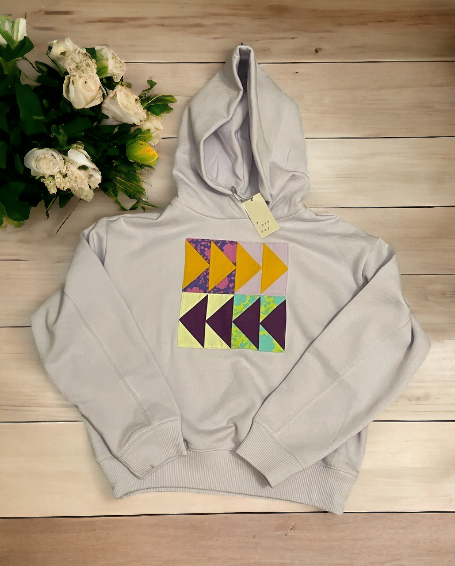 Tula Pink Quilt Block Hoodie (Small)