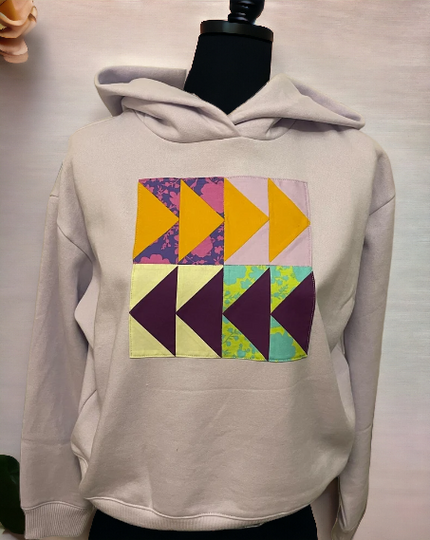 Tula Pink Quilt Block Hoodie (Small)