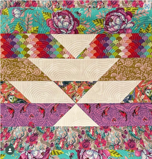 Tula Pink Westhawk quilt 71” x 59”