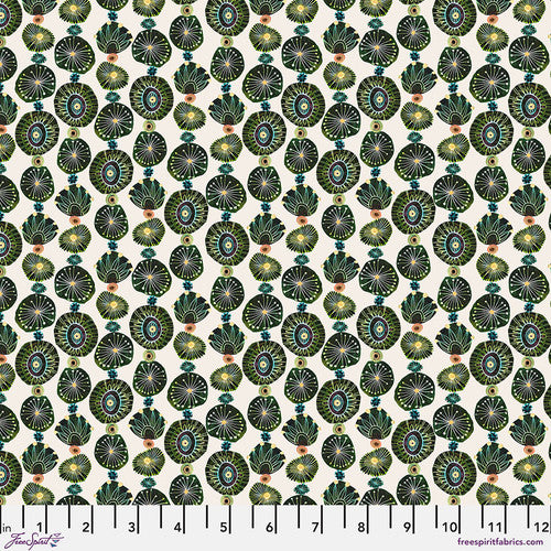 In the Pink by Esté MacLeod - Silhouette Green - sold by the half yard