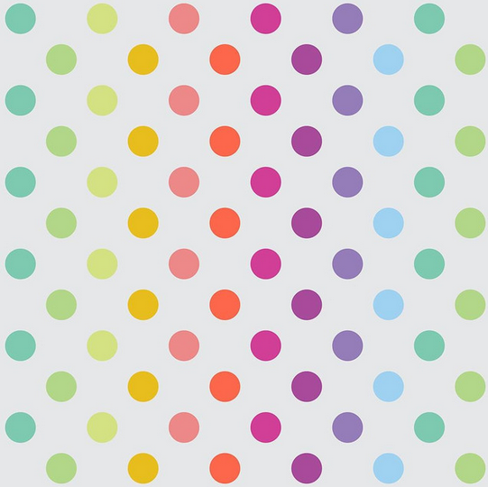 Tula Pink True Colors - Graywork - Disco Poms - Whisper - sold by the half yard