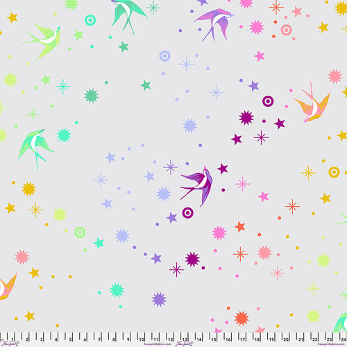 WIDEBACK Fairy Dust XL 108in sateen by Tula Pink - Whisper - sold by the half yard