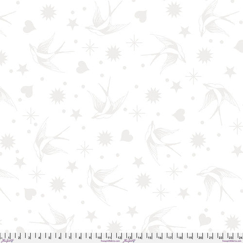 WIDEBACK Fairy Flakes XL 108in sateen by Tula Pink - Snowfall - sold by the half yard
