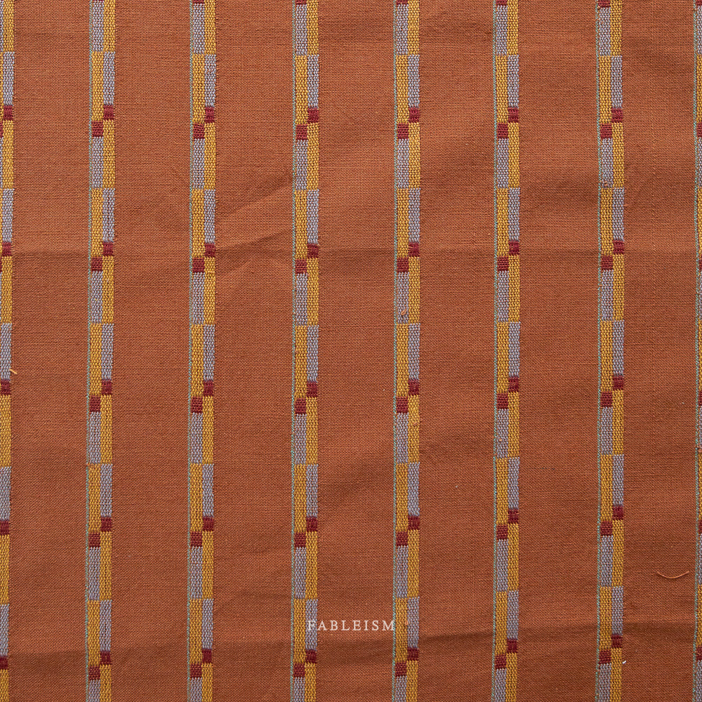 Canyon Springs - Track Stripe Umber - sold by the half yard