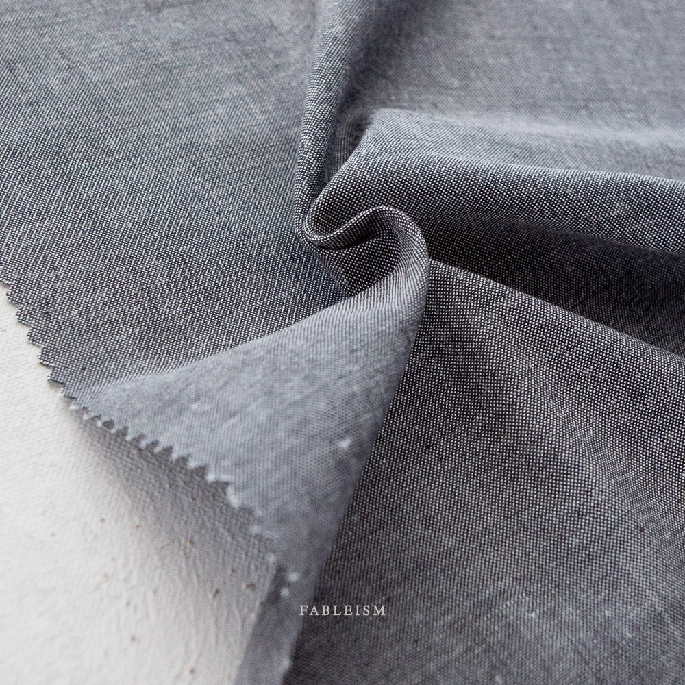 Everyday Chambray in Obsidian - sold by the half yard