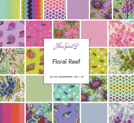 Floral Reef by Tula Pink - 25-piece fat quarter bundle (factory pre-cuts)