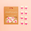 Sarah Hearts Premium Sew-In Woven Labels - Pink Heart Label (pack of 8)