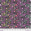 Tula Pink Dandelion in Licorice | Prince Charming Déjà Vu | FreeSpirit Cotton |  Quilting Fabric by the Half Yard